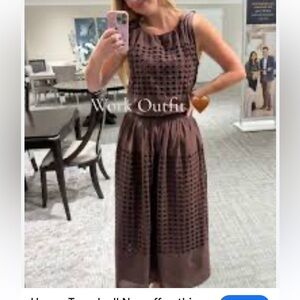 Jennifer & Grace 🔥 Eyelet Sleeveless Skirt Set